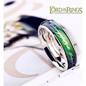 Seriál Jeden prsten Prsten moci Pán prstenů (Lord of the Rings) - měnící barvu podle teploty Velikost 10
