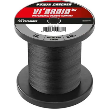 Pletená šňůra SPRO Powercatcher GREY Průměr vlasce/šňůry: 0,16mm Získejte slevu -5% za registraci v e-shopu