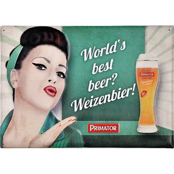 Plechová cedule Plechová cedule WEIZEN zelená