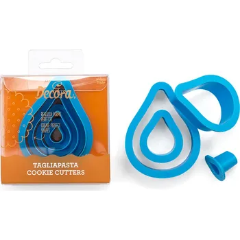 Decora SADA PLASTOVÝCH VYKRAJOVÁTEK - KAPKA 4ks