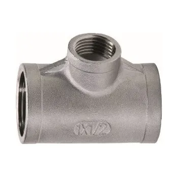 Fitinka GEBO Nerezový T-kus FFF redukovaný Redukce: 1" x 1/2" x 1"