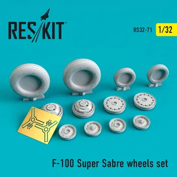 Plastikový model Reskit 1/32 F-100 Super Sabre wheels set