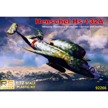 Plastikový model 1/72 Henschel Hs-132A German dive bomber (4x camo)