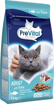 Krmivo pro kočku PreVital Cat Adult granule s tuňákem 1,4 kg
