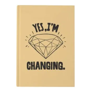 Blok Blok A5 YES, I'M CHANGING s potiskem Pasta Oner - Blok A5 zlatý