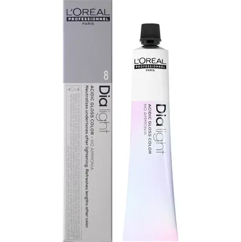 Barva na vlasy Přeliv na vlasy Loréal Dialight 50 ml - odstín 8 blond světlý - L’Oréal Professionnel + dárek zdarma