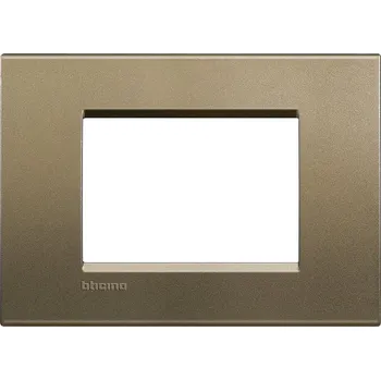 Elektrická zásuvka Rámeček BTICINO LNA4803SQ hran. 3M béž. LNA4803SQ