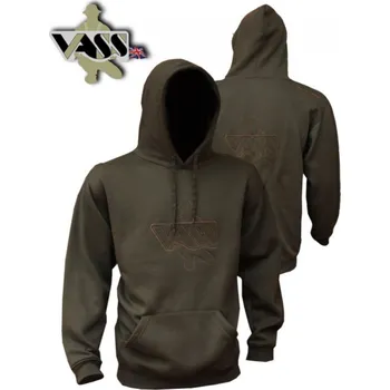 Pánská mikina VASS rybářská mikina s kapucí khaki Velikost: XXL