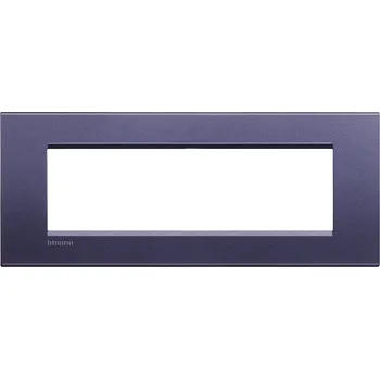Elektrická zásuvka Rámeček BTICINO LLT hran.7M fialová LNA4807CB