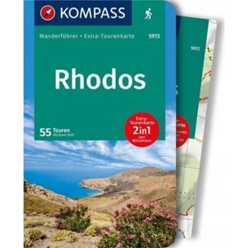 Cestování KOMPASS Wanderführer Rhodos, 55 Touren: mit Extra-Tourenkarte, GPX-Daten zum Download – Michael Will (DE)