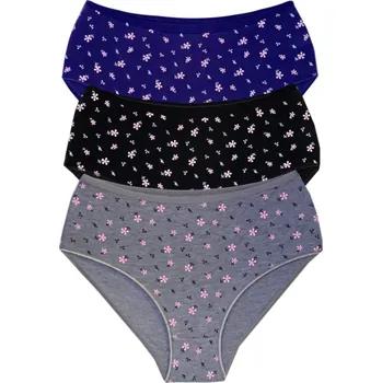 Kalhotky Numberoplus Dámské kalhotky Big panda ( 3 ks v balení ) Barva: Mix barva 1, Velikost: 4XL