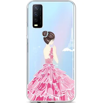 Pouzdro na mobilní telefon Kryt Vivo Y11s silikon Pink Princess (obal neboli pouzdro na Vivo Y11s)