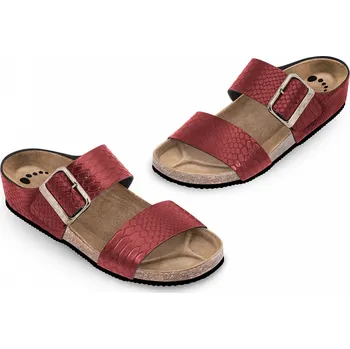 Dámská zdravotní obuv Obuv zdravotní FORcare 303052 bordó potisk hadí vzor Velikost: 41