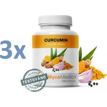 Náplast MycoMedica Curcumin 3 x 120 kapslí + Sada náplastí Hartmann Cosmos s polštářkem 5 kusů
