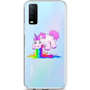 Pouzdro na mobilní telefon Kryt Vivo Y11s silikon Rainbow Splash (obal neboli pouzdro na Vivo Y11s)