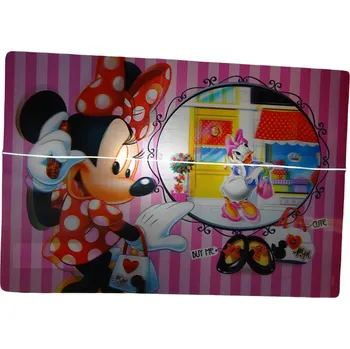 Dětská růžová 3D podložka na stůl s obrázkem Minnie a Daisy Minnie DISNEY