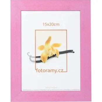 Rám na obraz Dřevěný fotorámeček DRC11K 30x45 C10 fialový KARPEX