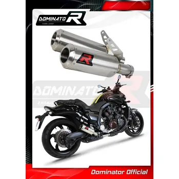 Výfuk pro motocykl Laděný výfuk DOMINATOR YAMAHA VMAX 1700 09- KULATÉ KONCOVKY KRÁTKÉ GP