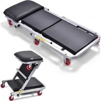 Dílenské montážní lehátko MAGNUS Skládací dílenské lehátko a taburet 2v1