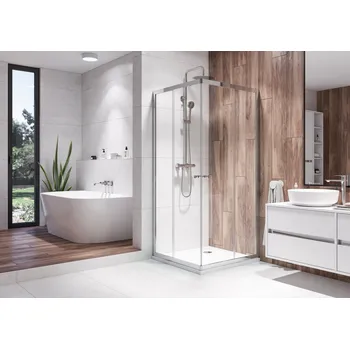 Aquatek HOLIDAY A4 90 Chrom Sprchová zástěna čtvercová 90x90cm