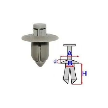 Příslušenství karosérie Příchytka čalounění sada 10 ks