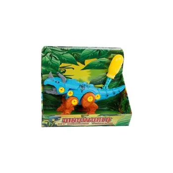 ostatní stavebnice M.T. Dinosaurus skládací 18 cm Barva: hnědá + modrá