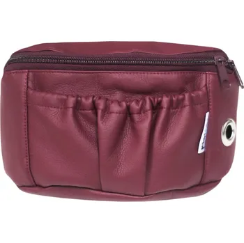 Ledvinka Koženková venčící ledvinka Pawsome gang vínová