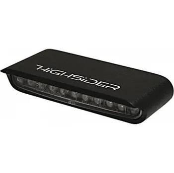 Osvětlení pro motocykl HIGHSIDER LED moto blinkry STRIPE černé a čiré sklo