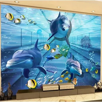 Fototapeta Solution Media 3D tapety - Delfín MU3457 5 - Imitace kůže - Vliesová tapeta - 320g/m2