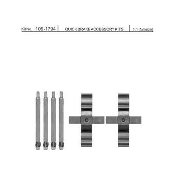 Brzdová destička Sada příslušenství brzdových destiček QUICK BRAKE