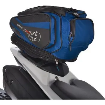 Zavazadlo na motocykl Tankbag a brašna na sedlo T30R Time Tank 'n' Tailer, OXFORD (černá/modrá, objem 30 l)