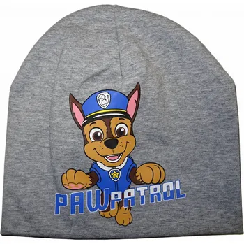 Čepice Chlapecká slabá šedá čepice s pejskem Chase 54