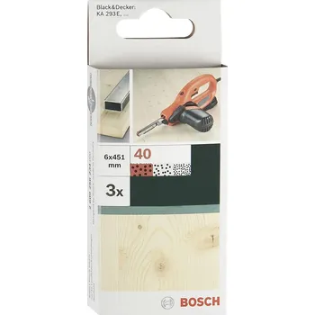 Bosch Accessories 2609256234 brusný pás Zrnitost 40 (d x š) 451 mm x 6 mm 3 ks