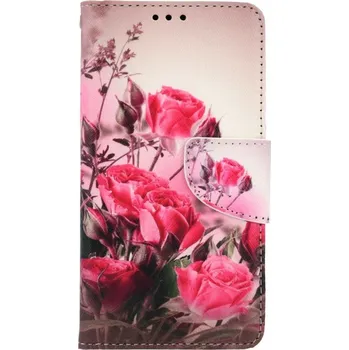 Pouzdro na mobilní telefon Pouzdro iPhone 13 mini knížkové Romantické růže (kryt neboli obal na iPhone 13 mini)