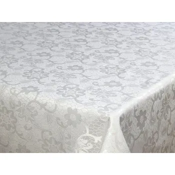 ubrus HEDVA ČESKÝ BROKÁT Ubrus Odaska krajka bílá Rozměr ubrusu: standard 120x140, Barva: bílá