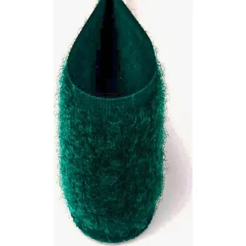 Suchý zip plyš tmavě zelený 2 cm