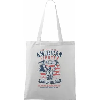American Fighter - Taška bavlněná - 42 x 38 cm ( Bílá )
