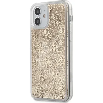 Pouzdro na mobilní telefon Guess Liquid Glitter 4G pro Apple iPhone 12 Mini