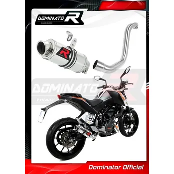 Výfuk pro motocykl Laděný výfuk DOMINATOR KTM 125 DUKE 12-16 KULATÁ KONCOVK KRÁTKÁ GP1