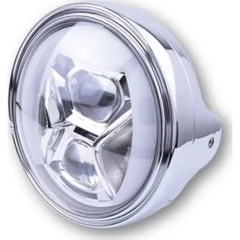 Osvětlení pro motocykl HIGHSIDER LED moto přední světlo LTD TYP 8 chrom