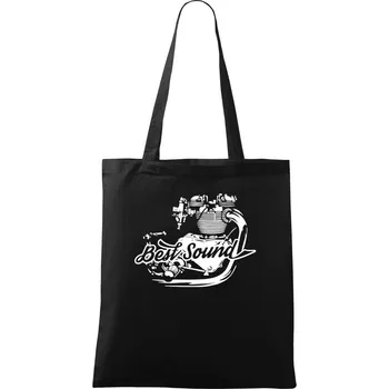 Nákupní taška Moto Best Sound - Taška bavlněná - 42 x 38 cm ( Černá )