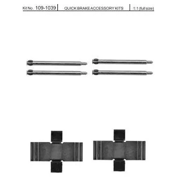 Brzdová destička Sada příslušenství brzdových destiček QUICK BRAKE