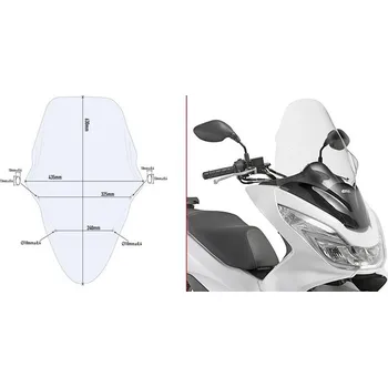Motodíl GIVI D1136ST plexi Honda PCX 150 2014 - 2018