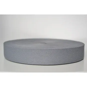 Bavlněný popruh 3 cm šedý