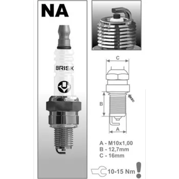 Elektroinstalace pro motocykl Zapalovací svíčka Brisk Standard Suzuki LT-Z50 K5/K6 (Ø10mm Plug) 05 -