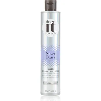 Šampon Alfaparf Milano Never Brass šampon pro bílé a šedivé vlasy 250 ml