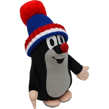 Hračka pro nejmenší Moravská ústředna Krtek 25 cm s kulichem Modrý-trikolora