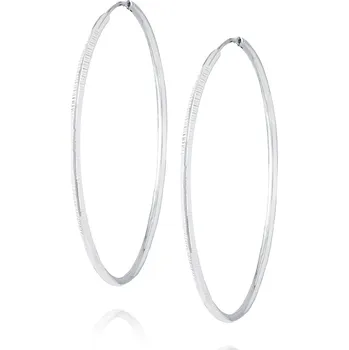 Náušnice NUBIS® Stříbrné náušnice kruhy 55 mm - NB-3485