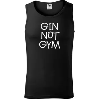 Gin not Gym - Tílko pánské Core - M ( Černá )