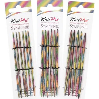 Nástroj na niť a příze KnitPro Symfonie ponožkové jehlice 10Cm (KnitPro Symfonie Double Pointed Needles - 10 CM)